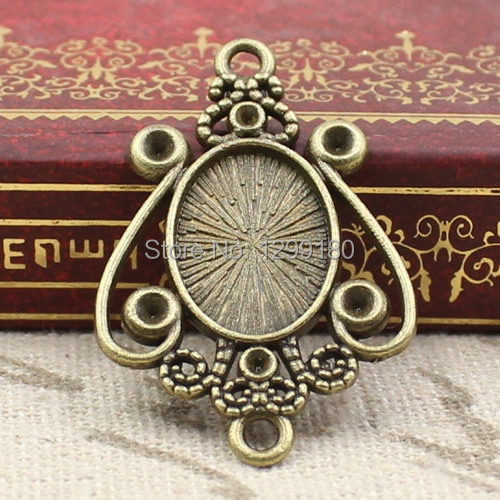 Bezels Set Pendant - 50 unids/lote de ajustes de bisel