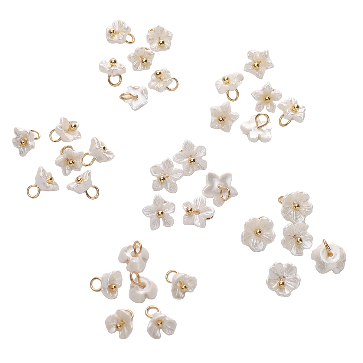 Flower Preservation Resin - 5 uds Mini flores pequeñas blancas