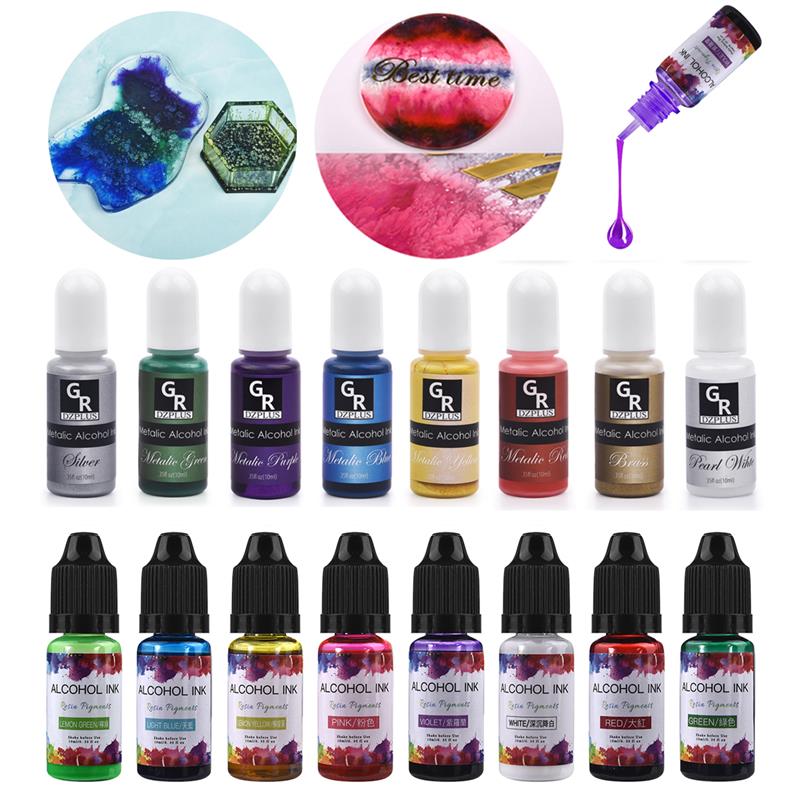 Resin Dye Alcohol - 10ml/15ml tinta artística pigmentos de resina