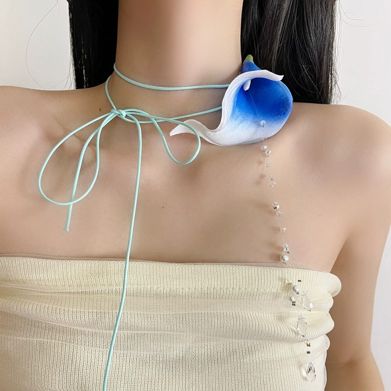 HUANZHI-collar con colgante de - Flower Preservation Resin reseña y precio
