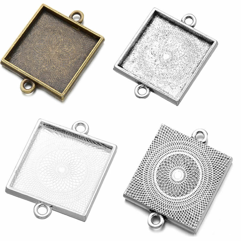 Onebeading Fit-cabujones cuadr - Bezels Set Pendant reseña y precio