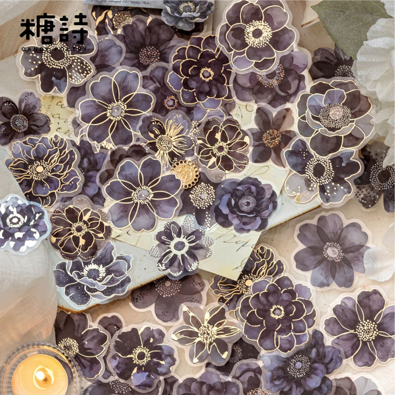 40 hojas de pegatinas vintage  - Gold Foil Flakes reseña y precio