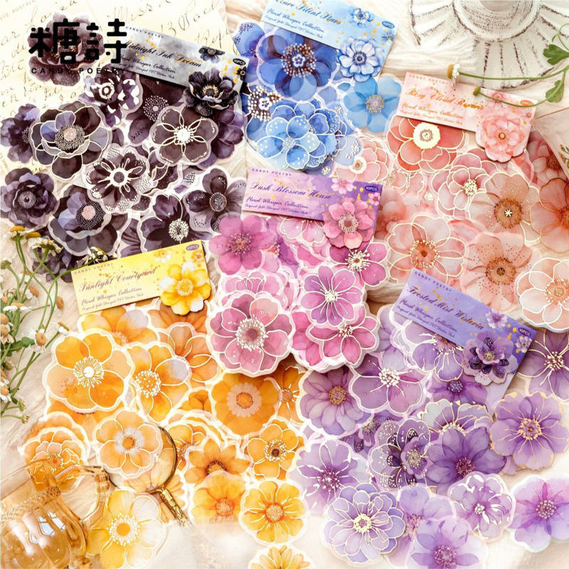 40 hojas de pegatinas vintage  - Gold Foil Flakes reseña y precio