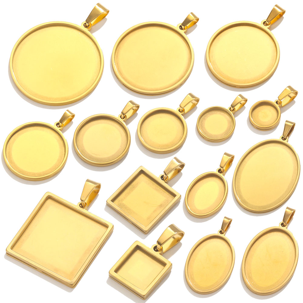 Bandeja Base de cabujón colgan - Bezels Set Pendant reseña y precio