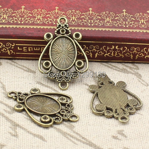 50 unids/lote de ajustes de bi - Bezels Set Pendant reseña y precio